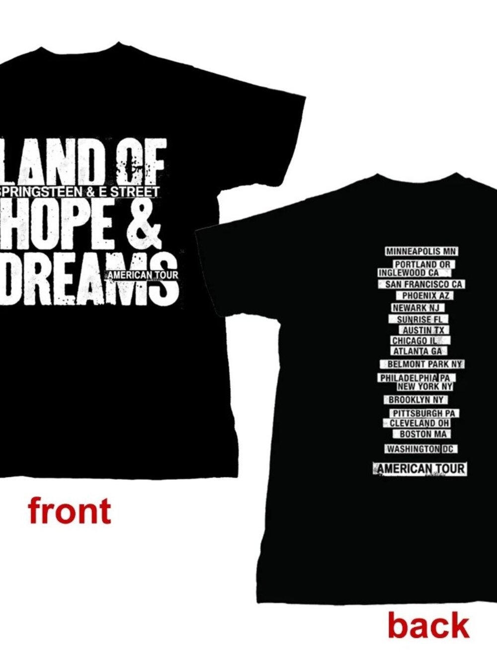 Bruce Springsteen The E Street Band 2026 Land Of Hope Dreams American Tour  276